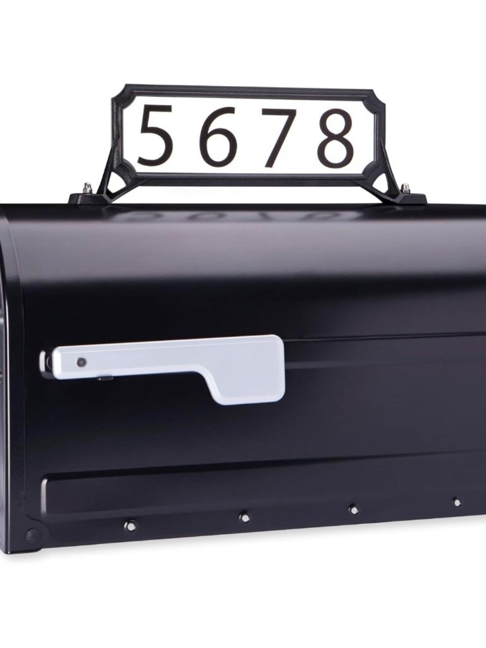 Reflective Address Number Plaque, Black